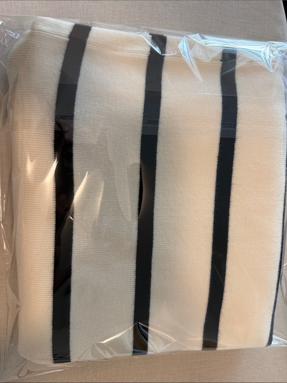 VICI Black and Cream Striped Knit Lounge Pant - Picture 8 of 8